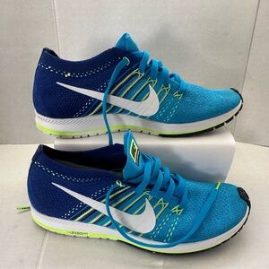 Nike Blue and White Running Shoes size 7